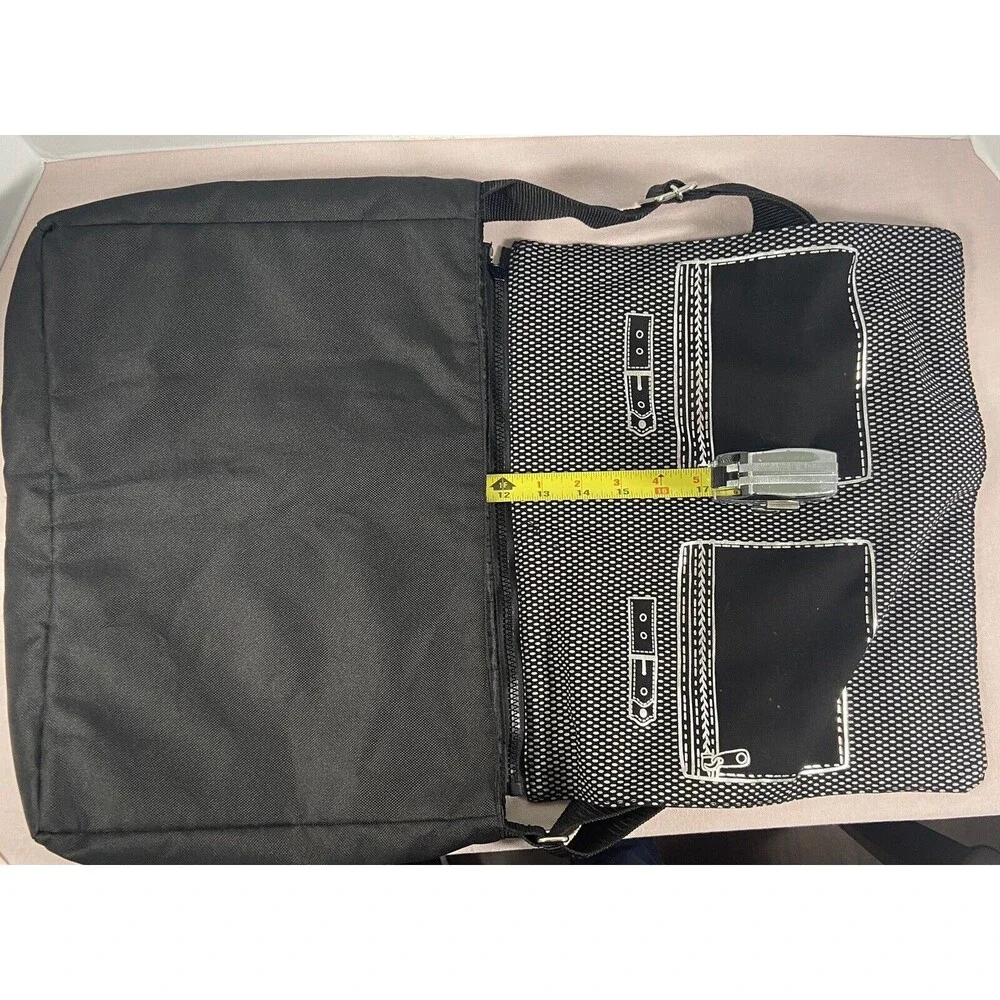 Thirty One- Black Computer Bag. Reversible Front